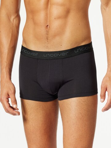 uncover by SCHIESSER Boxershorts in Zwart: voorkant