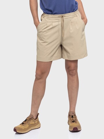 Schöffel Loose fit Outdoor trousers ' Urban Shorts Style Gharra WMS ' in Beige: front