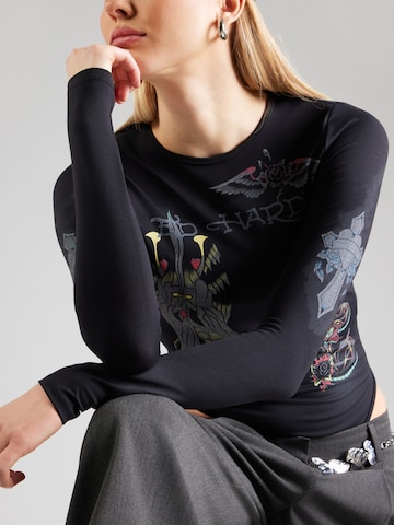 Ed Hardy Shirt bodysuit in Black