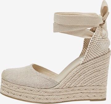 Pull&Bear Sandale in Beige