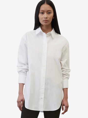 Marc O'Polo Blouse in Wit: voorkant