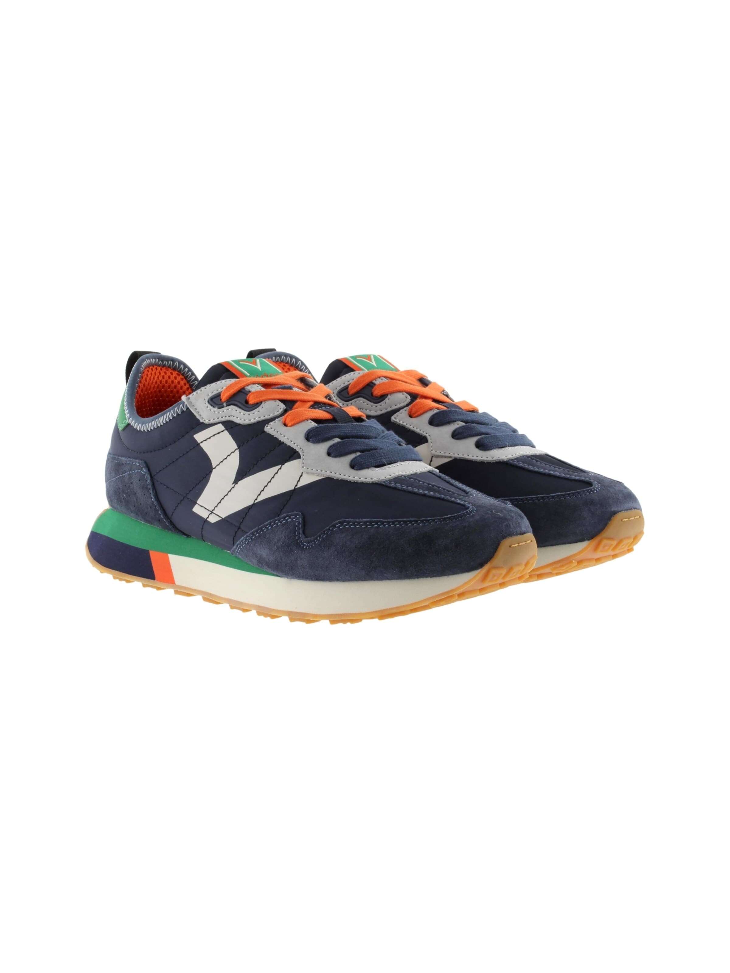 Chaussure de sport à lacets 'Leder-Sneaker' victoria en bleu