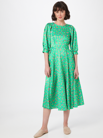 Closet London Shirt Dress in Green: front