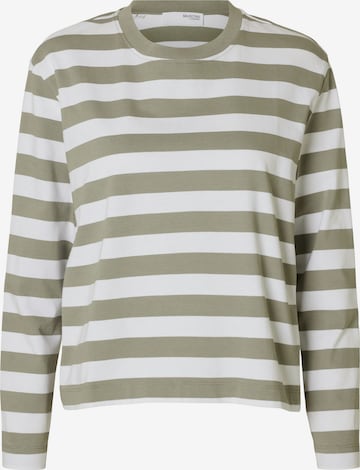 T-shirt 'SLFEssential' SELECTED en gris : devant