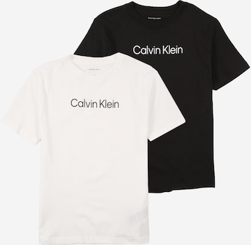 Calvin Klein Jeans - Camiseta en negro: frente