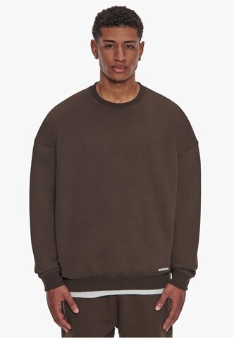 Dropsize Sweatshirt i brun: framsida
