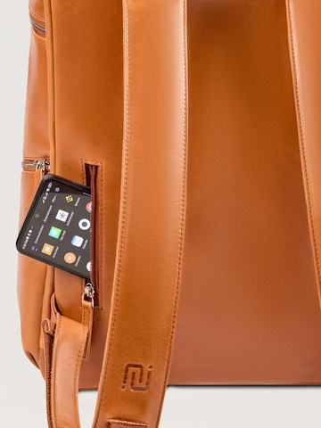 NEGOTIA Leather Backpack 'Kova' in Brown