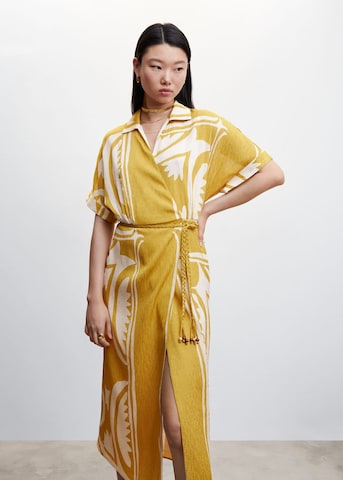 MANGO Sukienka 'Oliva' w kolorze żółty: przód