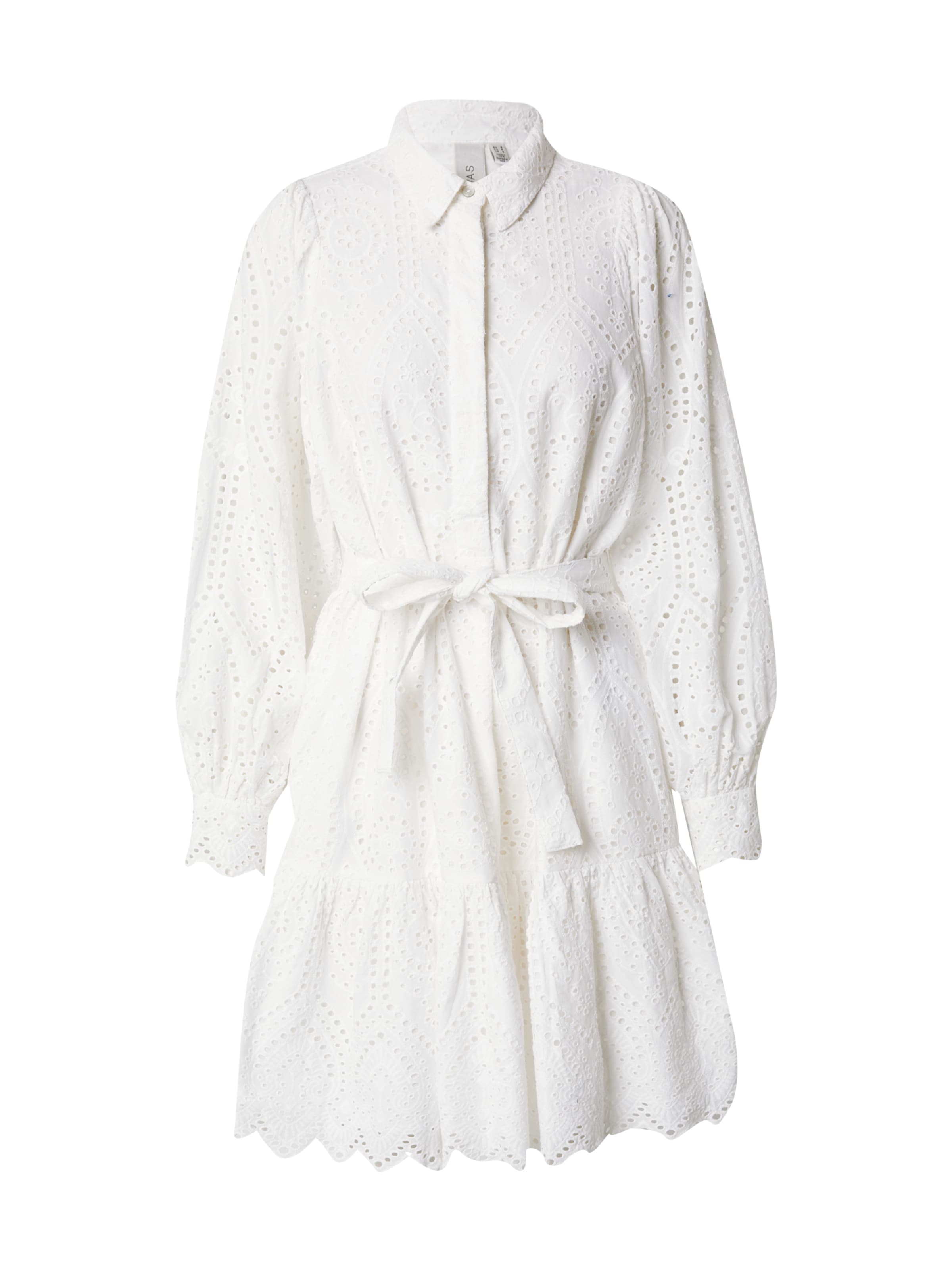 YAS Shirt Dress 'HOLI' in White: front