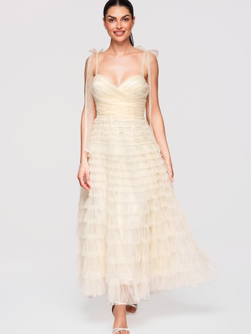 Ombre Kleid‌ in Beige