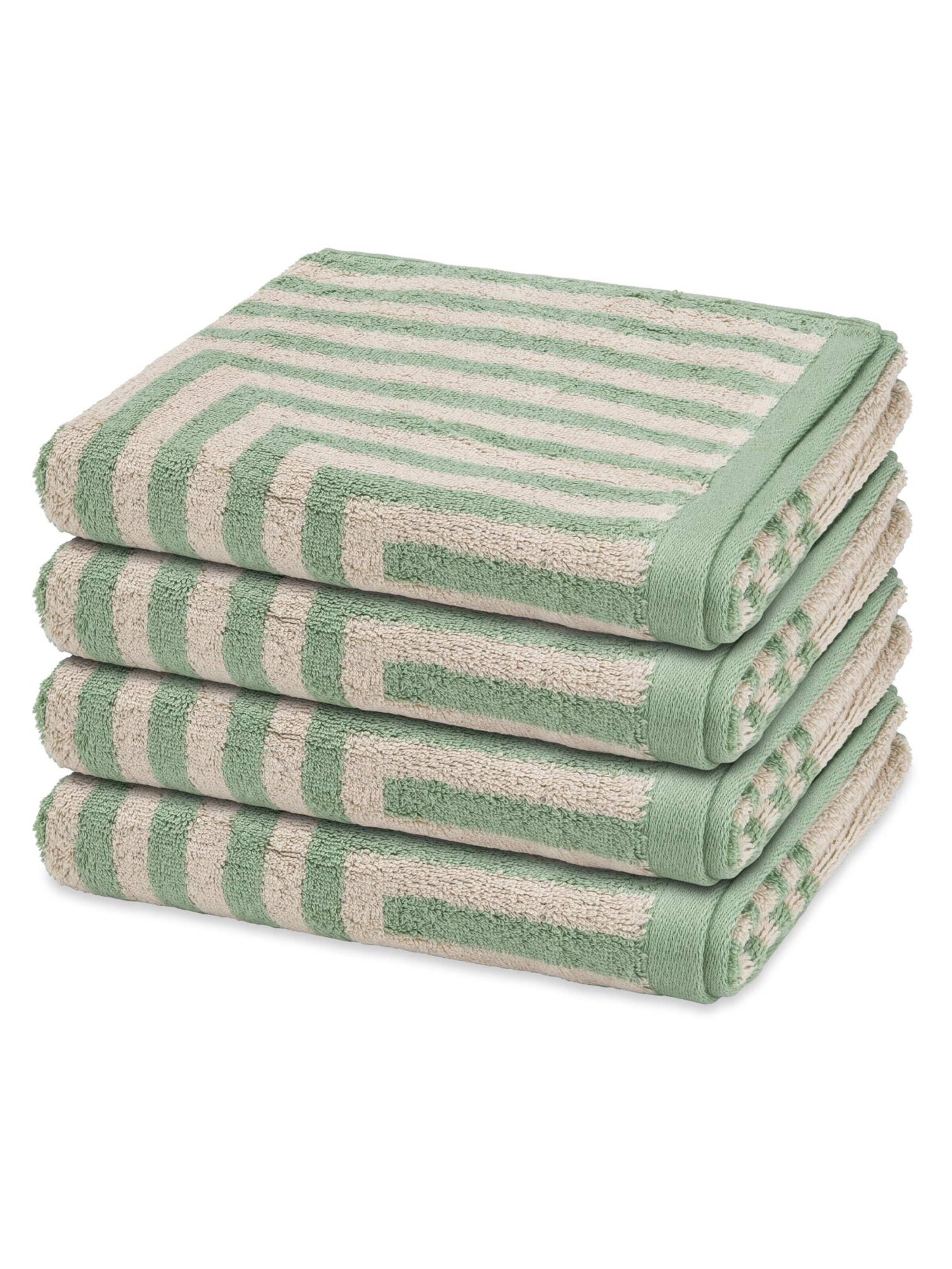 ROSS Towel 'Grafik' in Green: front