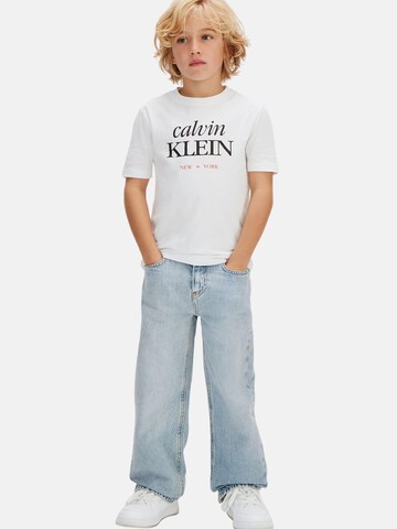 Calvin Klein Jeans Shirt 'LOGO SS T-SHIRT' in Wit: voorkant