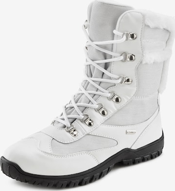 LASCANA Škornji za v sneg | bela barva: sprednja stran