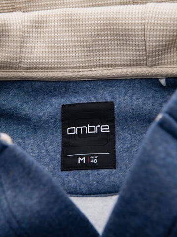 Ombre Sweatvest 'OM-SSZP-0186' in Blauw