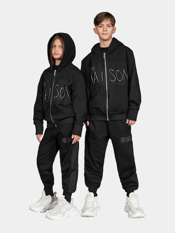 Made By Society Übergangsjacke 'NULL Hoodie - H37525'‌‌‌‌‌‌‌‌‌ in Schwarz: Vorderseite