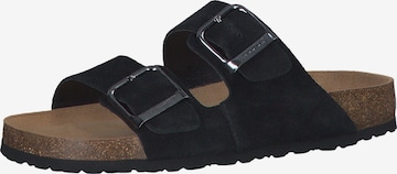 TAMARIS Mules in Black: front