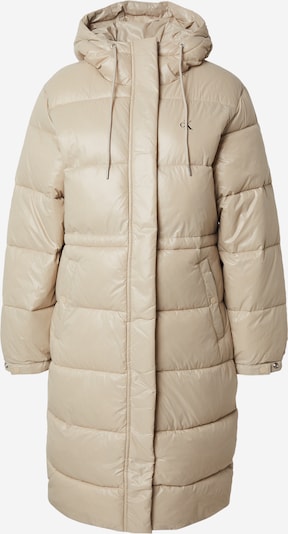Calvin Klein Jeans Pitkä talvitakki värissä ecru, Tuotenäkymä