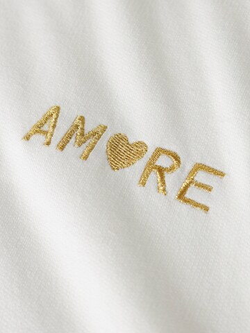 NAME IT - Sweatshirt 'NKFOLILINE' em branco