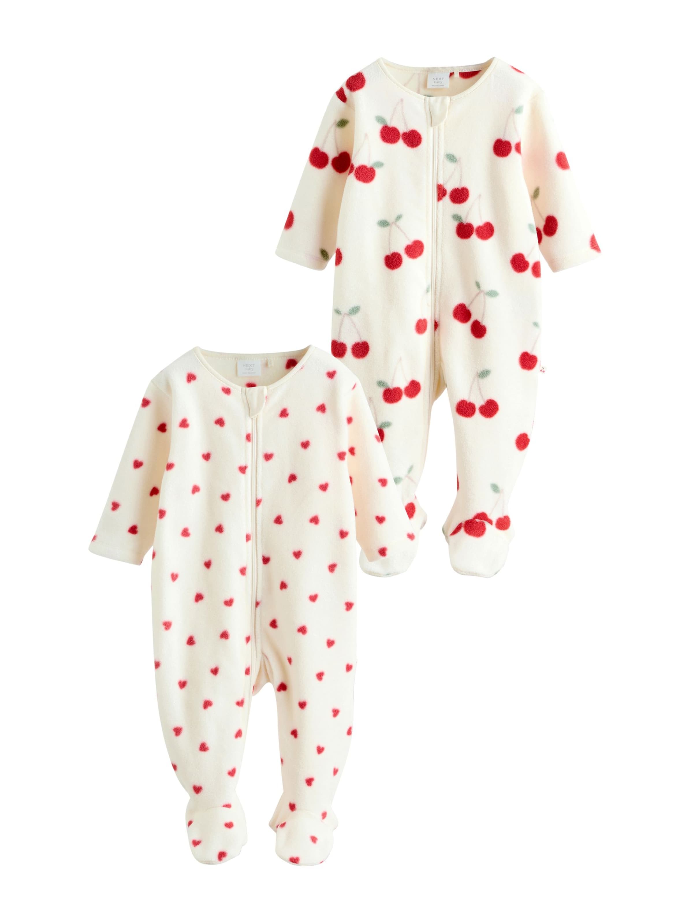 Next Комплект пижама в бяло: отпред