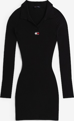Robes en maille Tommy Jeans en noir : devant