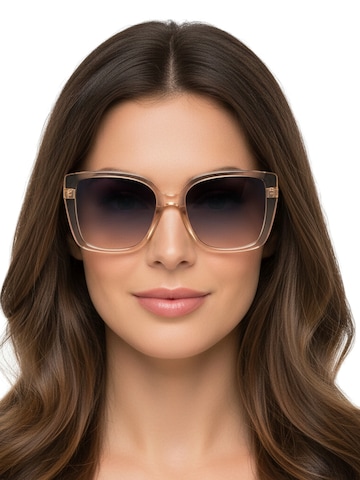 GUESS Sunglasses 'Sonnenbrille' in Brown: front