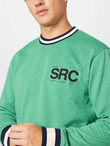 Only & Sons Sweatshirt 'RUNNING' in Green