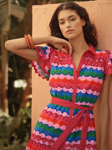 love & roses Shirt dress in Red