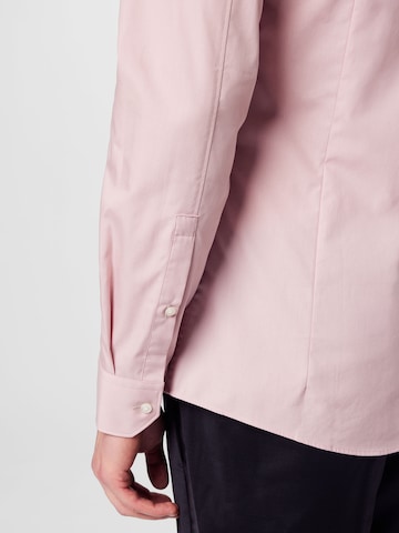 HUGO Red Slim fit Button Up Shirt 'Elisha' in Pink