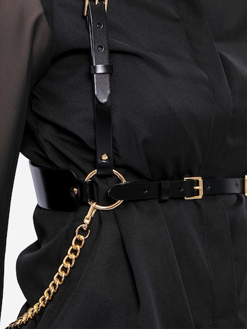 Haute Cuir Gürtel 'Tara Chain Harness'‌‌‌‌‌‌ in Schwarz