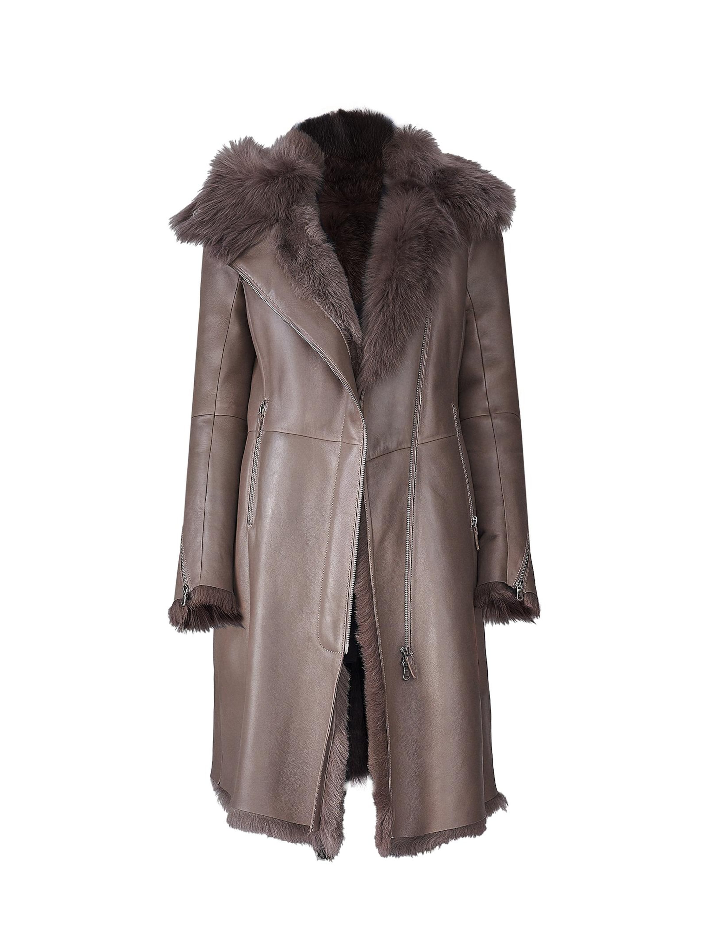 VESPUCCI BY VSP Wintermantel 'Tessa' in Beige: Vorderseite