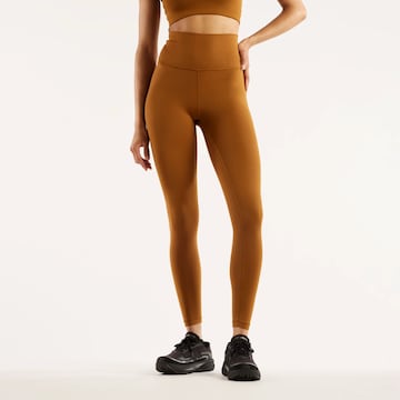 Skinny Pantalon de sport 'Define' new balance en marron : devant
