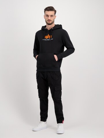 ALPHA INDUSTRIES Sweatshirt in Black