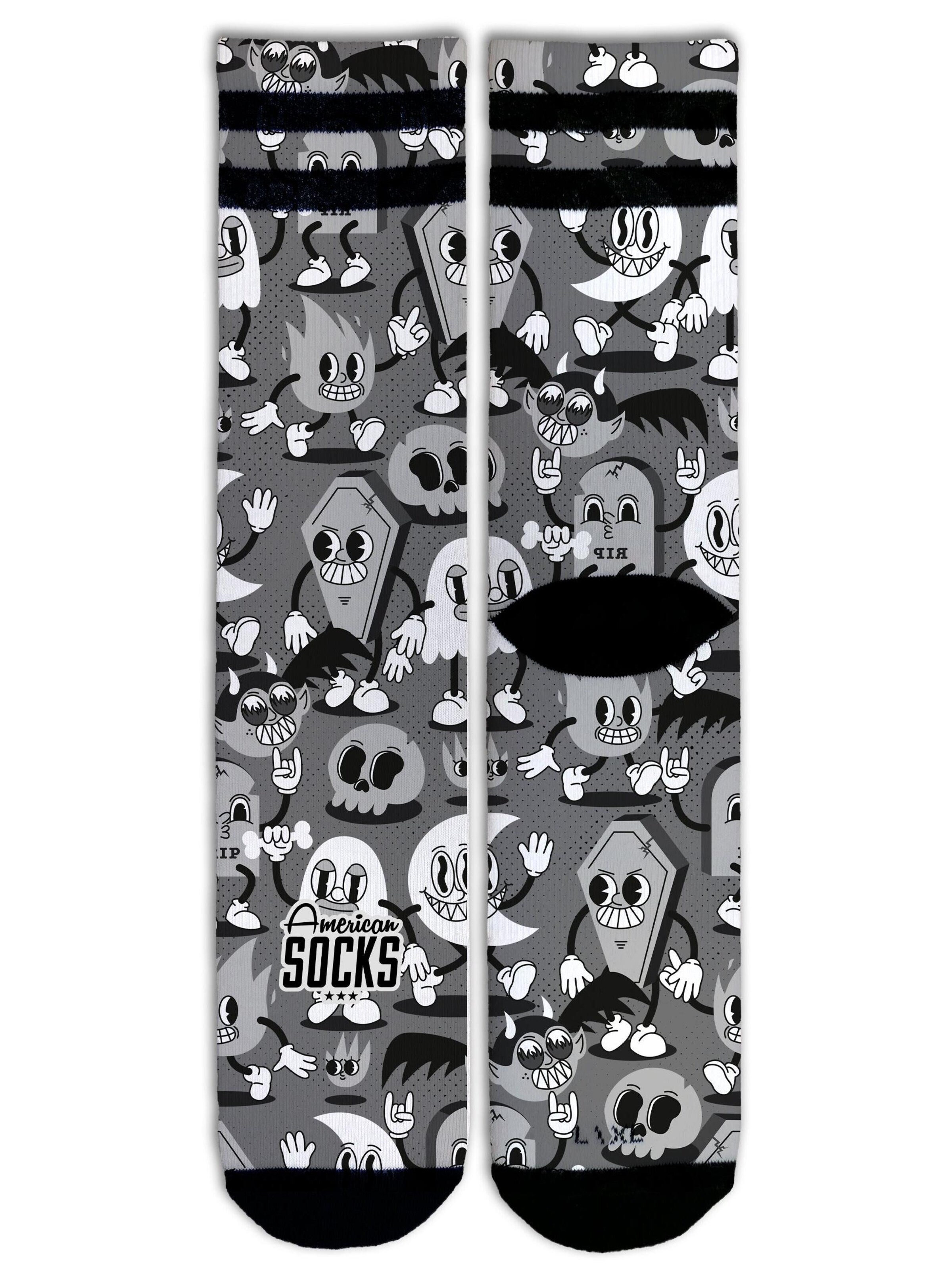 American Socks - Calcetines 'Night Gathering' en gris