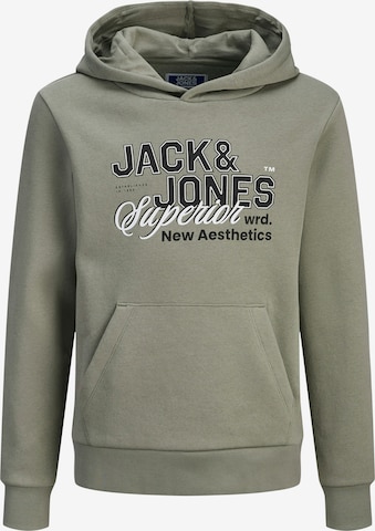 JACK & JONES MINI Суичър в зелено: отпред