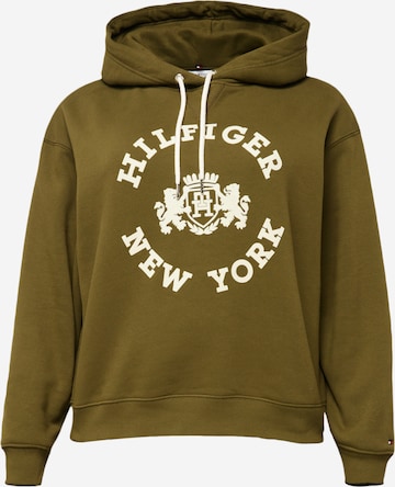 Tommy Hilfiger Curve Sweatshirt in Green: front