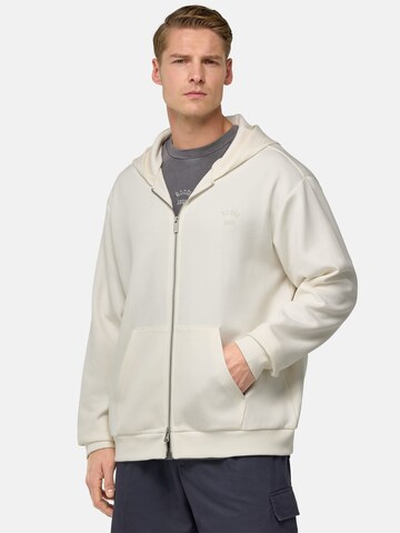 Boggi Milano - Sudadera con cremallera en beige: frente