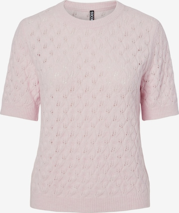 PIECES Sweter 'PCLELOU' w kolorze różowy: przód
