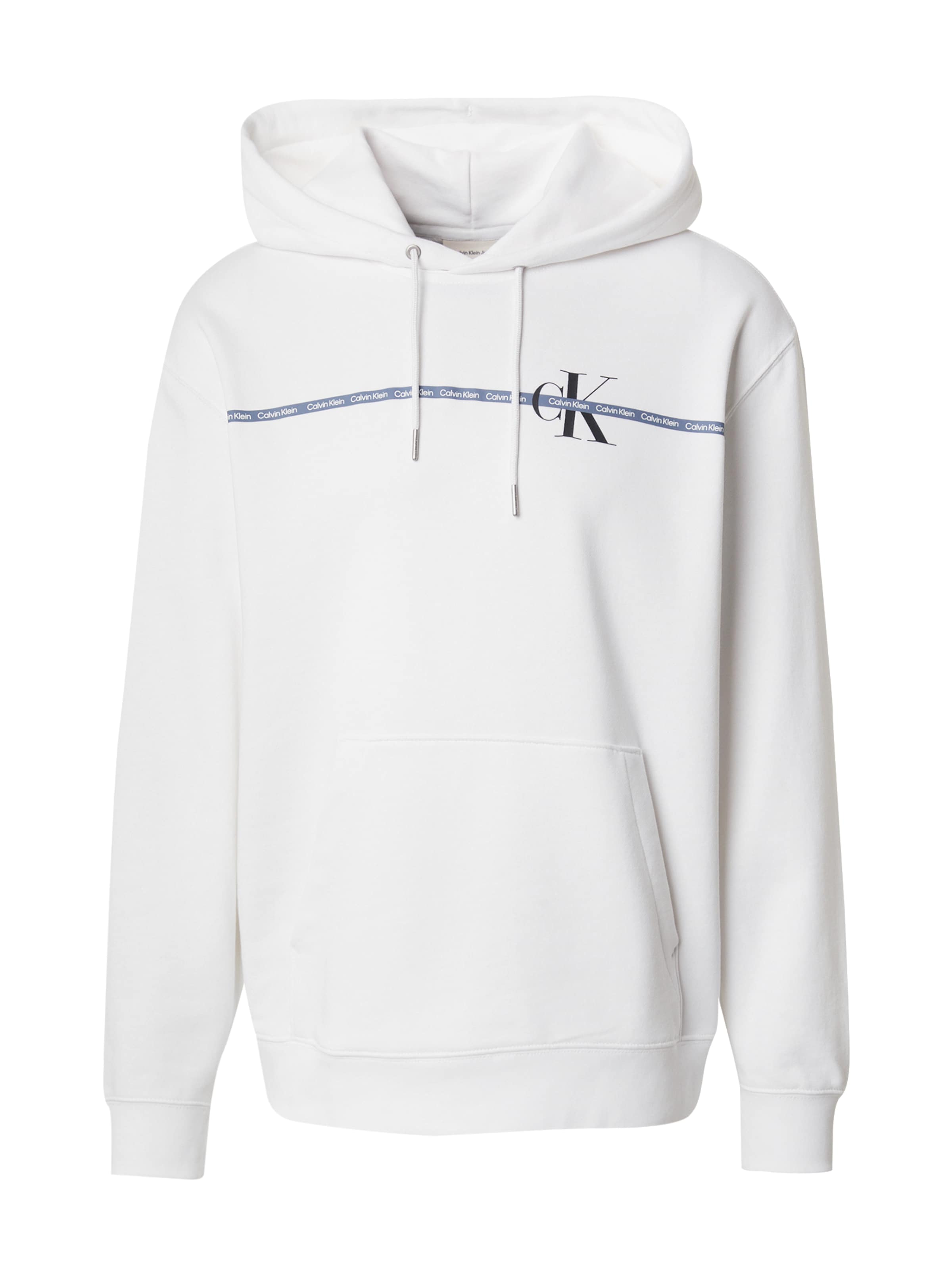Calvin Klein Μπλούζα φούτερ σε λευκό: μπροστά