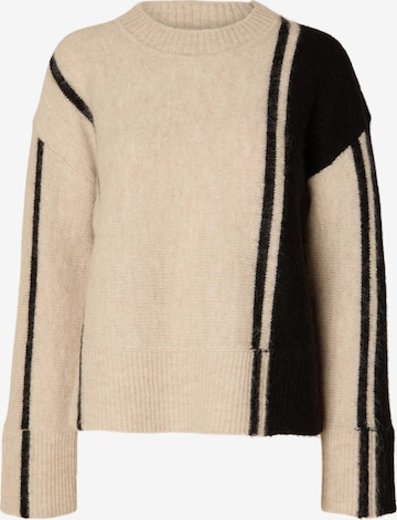 SELECTED FEMME Sweater 'ALVA' in Beige: front