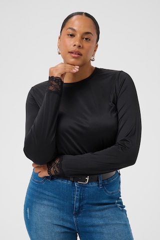 KAFFE CURVE Shirt 'Katey' in Zwart: voorkant