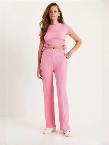 Bianco Lucci - Calças de fato em rosa