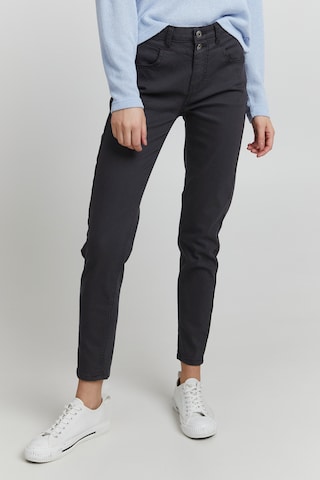 Oxmo Regular Jeans 'Peetje' in Zwart: voorkant
