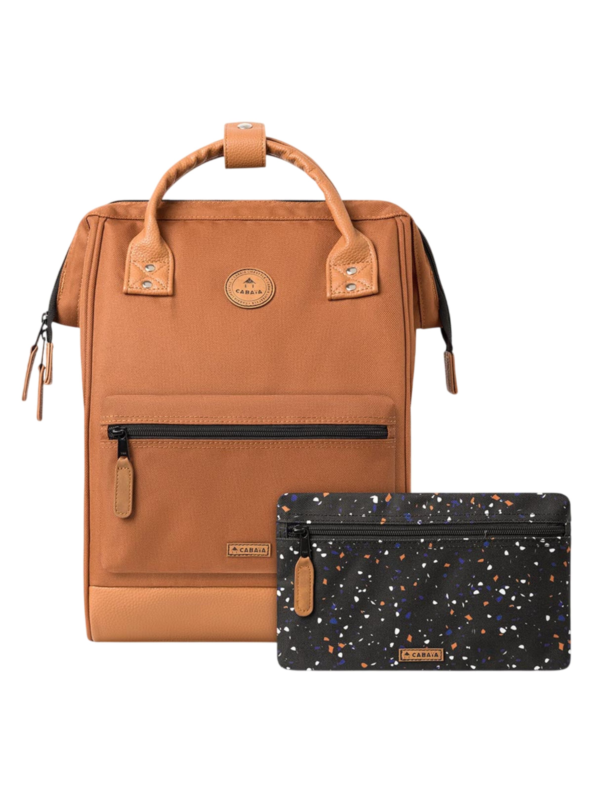 Cabaia Backpack 'Turin M' in Brown: front