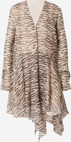 PATRIZIA PEPE Shirt Dress in Beige: front