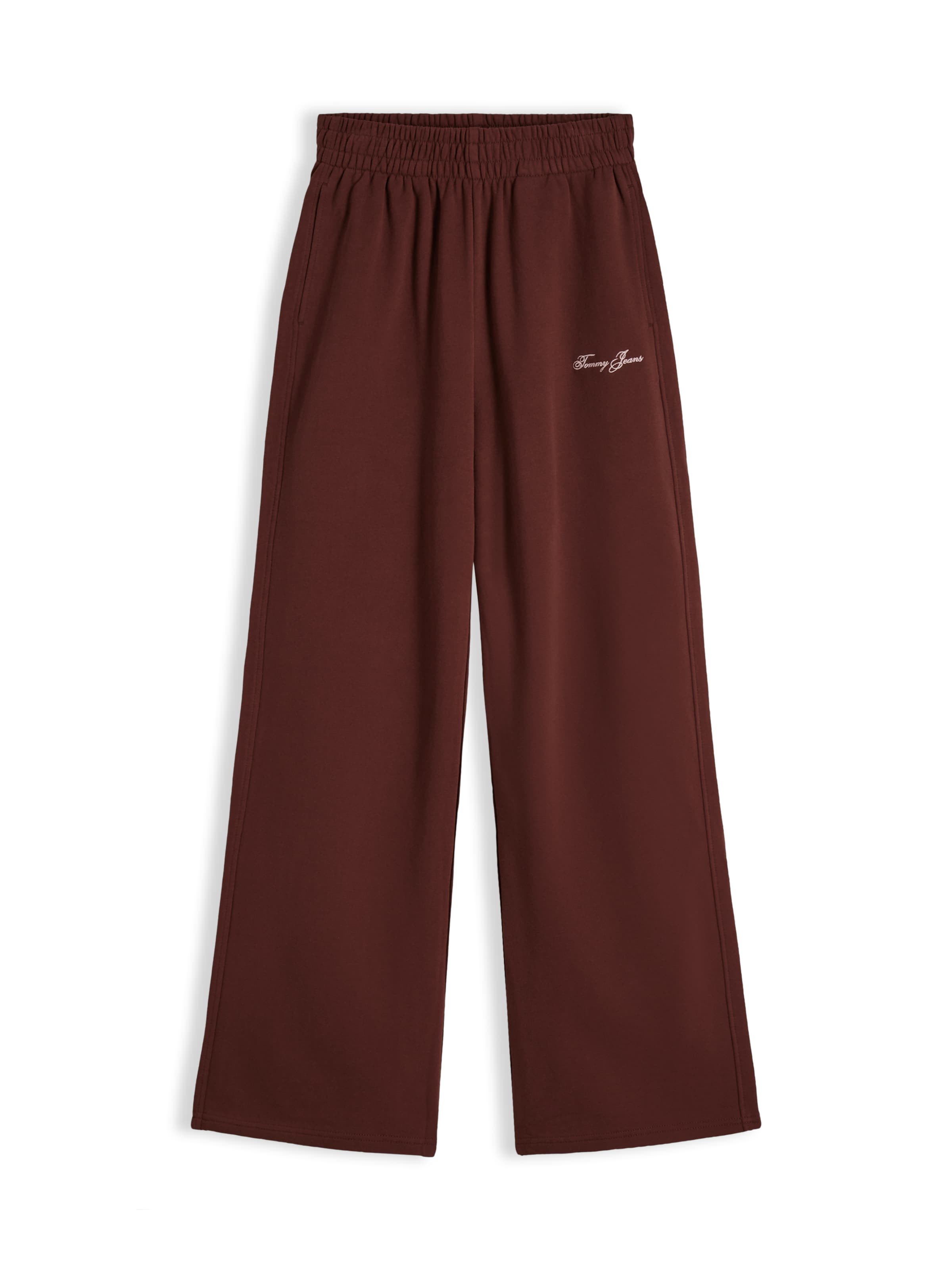 Tommy Jeans - Pierna ancha Pantalón 'ESS' en marrón: frente