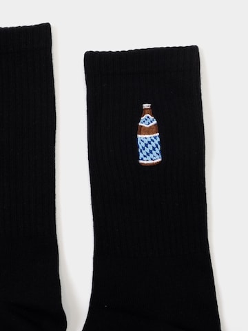 Bavarian Caps Athletic Socks 'Bayerisch Hell' in Black