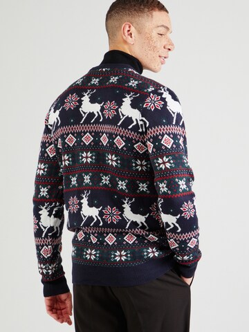 Lindbergh Sweater 'Christmas' in Blue