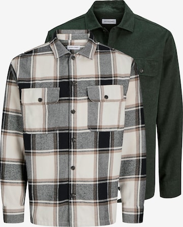 JACK & JONES Button Up Shirt 'Charge' in Green: front