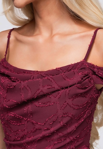 Ombre Kleid 'DLR388' in Rot