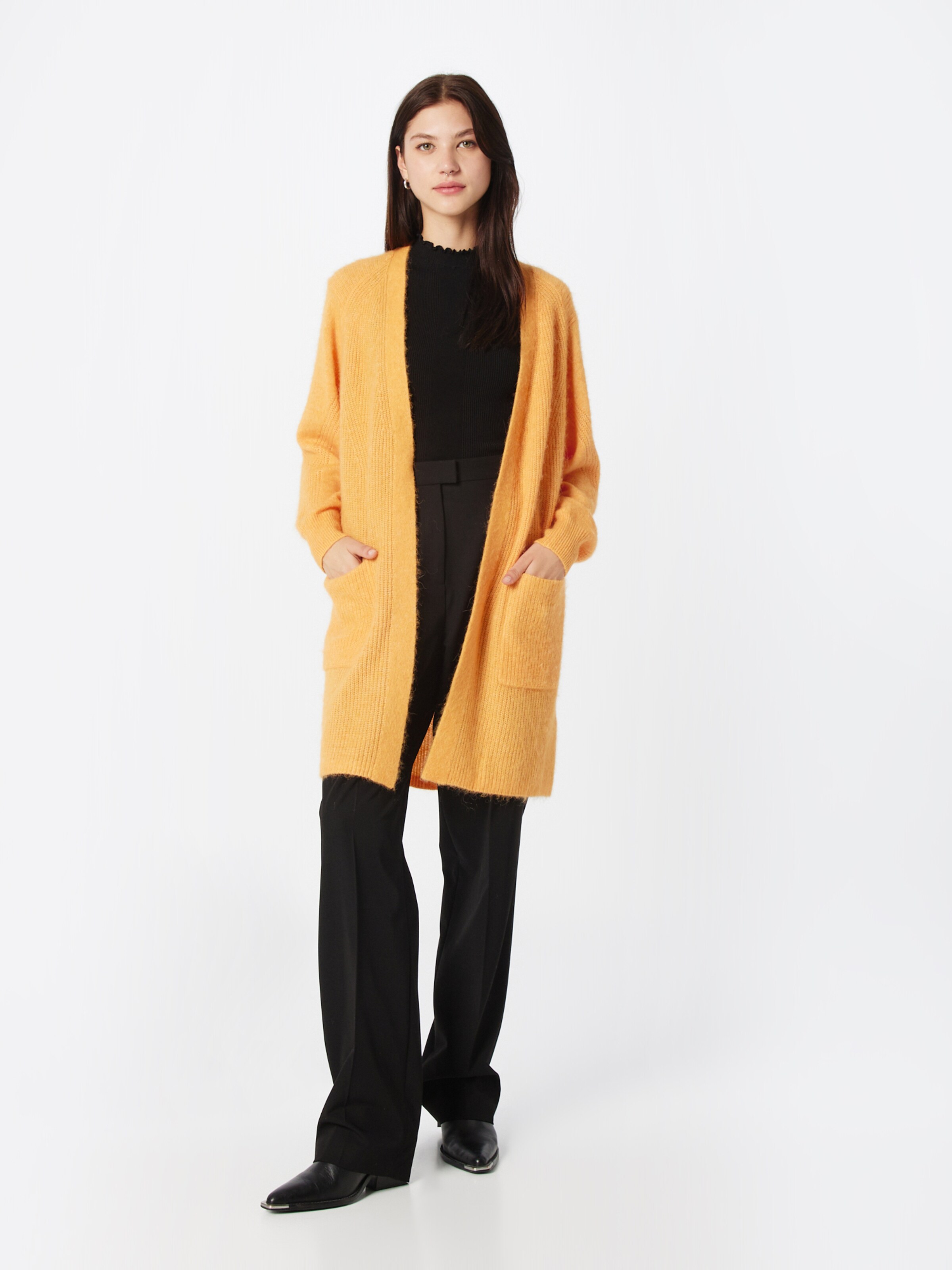 BOSS Orange Knit Cardigan 'Felva' in Light Orange | ABOUT YOU